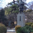 岡崎城の家康像