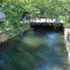 城下の西端を画する西川
