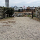 二の丸虎口左右の櫓台を内側より