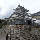 天守閣南東角と天守門屋根