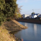 横矢がかかる内堀土塁
