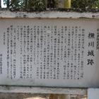 撫川城跡の説明板