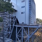⑤	素屋根に覆われた現在の宇土櫓