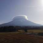 来る途中で見た富士山