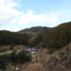 岩屋城を望む