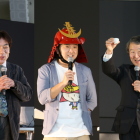加藤先生、れきしクン、三浦先生