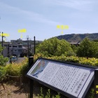 ⑤	勝龍寺城からみた天王山と山崎