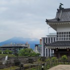 桜島と御楼門