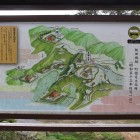 東土塁南側にある遠州飯田城想定図