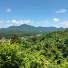 北側眺望(一番高い山が米山)