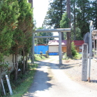 樋爪館跡史跡マーク地薬師神社参道