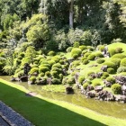 ⑨	龍潭寺庭園をこの角度から楽しむ（左上は井伊家霊殿）