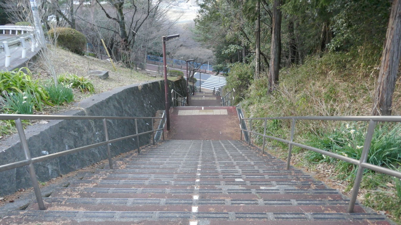 これが例の階段か‥