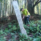 松岡寺跡への分岐表示