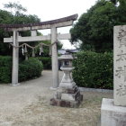 ④売太神社鳥居と石碑