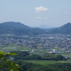 遠くに街並みが見える