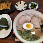 大砲ラーメン+餃子とおにぎりのset