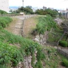 富士見櫓跡の在る本丸北側石塁・土塁