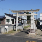 砦に当たる八幡神社鳥居