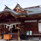 主郭に建つ宇佐八幡宮社殿