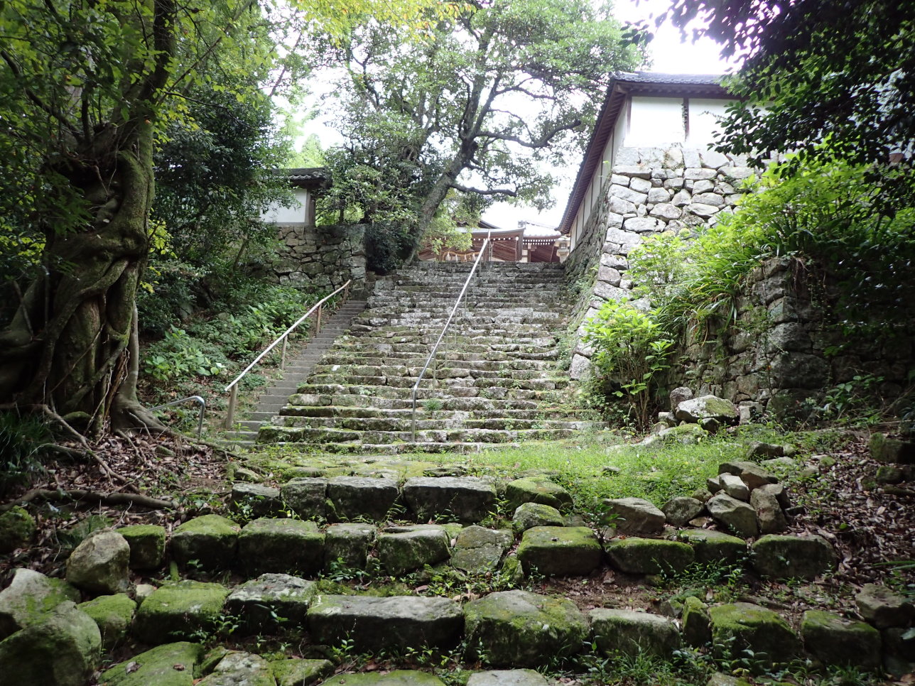 ①階段を登った先が荒神山神社