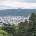 展望台から飯森山の望む