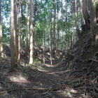 主郭北側の堀・土塁