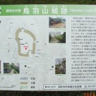 鳥羽山城跡解説板（本丸在）