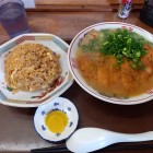 ラーメン長州：とんかつラーメンとチャーハンのセット