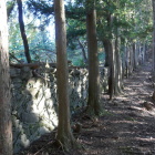 南の尾根の石積