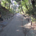 中郭と西曲輪間の堀跡（遊歩道）