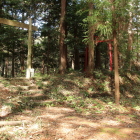 本丸北側の土塁