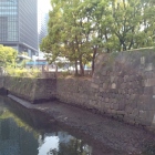 常盤橋門跡（左に見えるのは常盤橋）