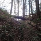 北城・主郭と辰巳ノ櫓間の堀切