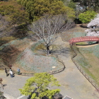 展望階より丸馬出を眺める