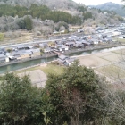 平福の町並みと佐用川