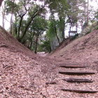 土橋跡（少し高くなっている）