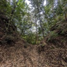 小山裏の堀切