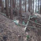 土塁と横堀の西端部