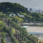 徳島城三木廓内堀石垣鷲の門ホテルより遠望