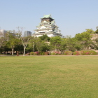 西の丸公園中央より天守閣を望む
