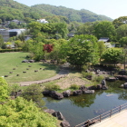 展望階からの眺め本丸跡を観る