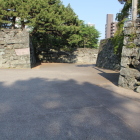 黒門桝形石垣内側より