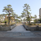黒門桝形より下乗橋と三木廓