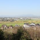 菊池平野部を望む