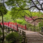 水濠にかかる朝暘橋