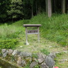 ①東野山砦の標識