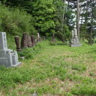 ③墓地から直登ルートを捜す