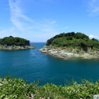④展望台から見た眺望(男島と女島)