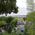 本郭から印旛沼を望む
